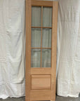 2'6x8'0" Wood Exterior Door with 6 Glass Lites