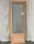 3'0"x8'0" Wood Exterior Door With Large Glass Panel