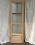2'8" x 8'0" Wood Exterior Door with 6 Glass Lites