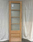 2'6" x8'0" Wood Exterior Doors with 4 Glass Lites