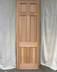 2'8" x 8'0" Wood Exterior Door (6 Panels)