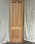 2'6"X8'0" Wooden Exterior Door (4 Panels)