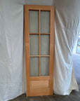 2'6" x 8'0" Wood Exterior Doors with 6 Glass Lites