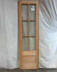 2'4" x 8'0" Wood Exterior Doors with 6 Glass Lites