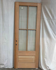 3'0" x 8'0" Wood Exterior Doors with 4 Glass Lites
