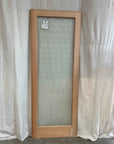 3'0" x 8'0" Wood Exterior Doors with 1 Glass Pane