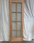 2'6" x 8'0" Wood Exterior Doors with 8 Glass Lites