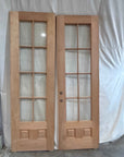 2'6" x 8'0" Wood Exterior Doors with 8 Glass Lites