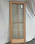 3'0" x 8'0" Wood Exterior Doors with 4 Glass Lites