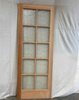 3'0" x 8'0" Wood Exterior Doors with 10 Glass Lites
