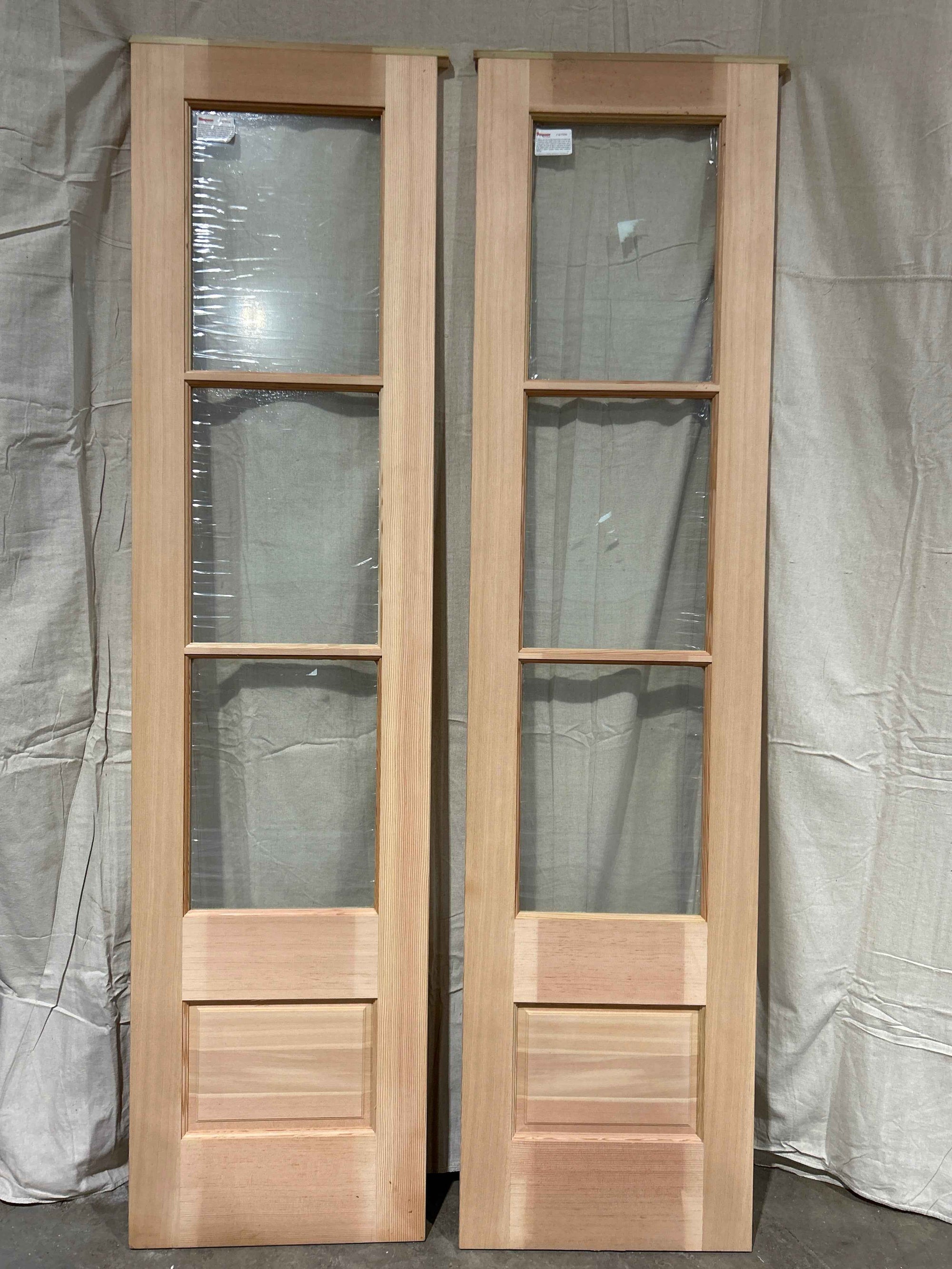 2&#39;0&quot; x 8&#39;0 Wood Exterior French Door with 3 Glass Lites