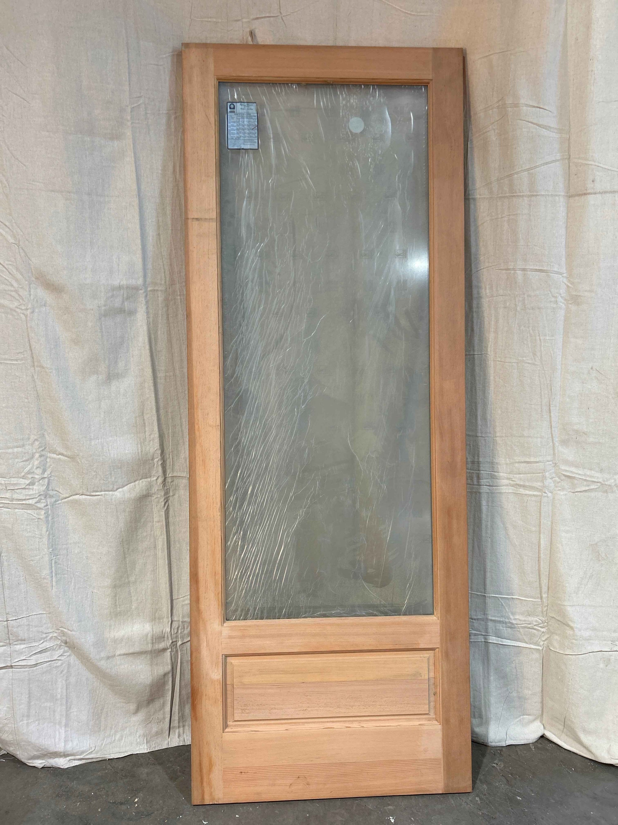 3&#39;0&quot;x8&#39;0&quot; Wood Exterior Door With Large Glass Panel