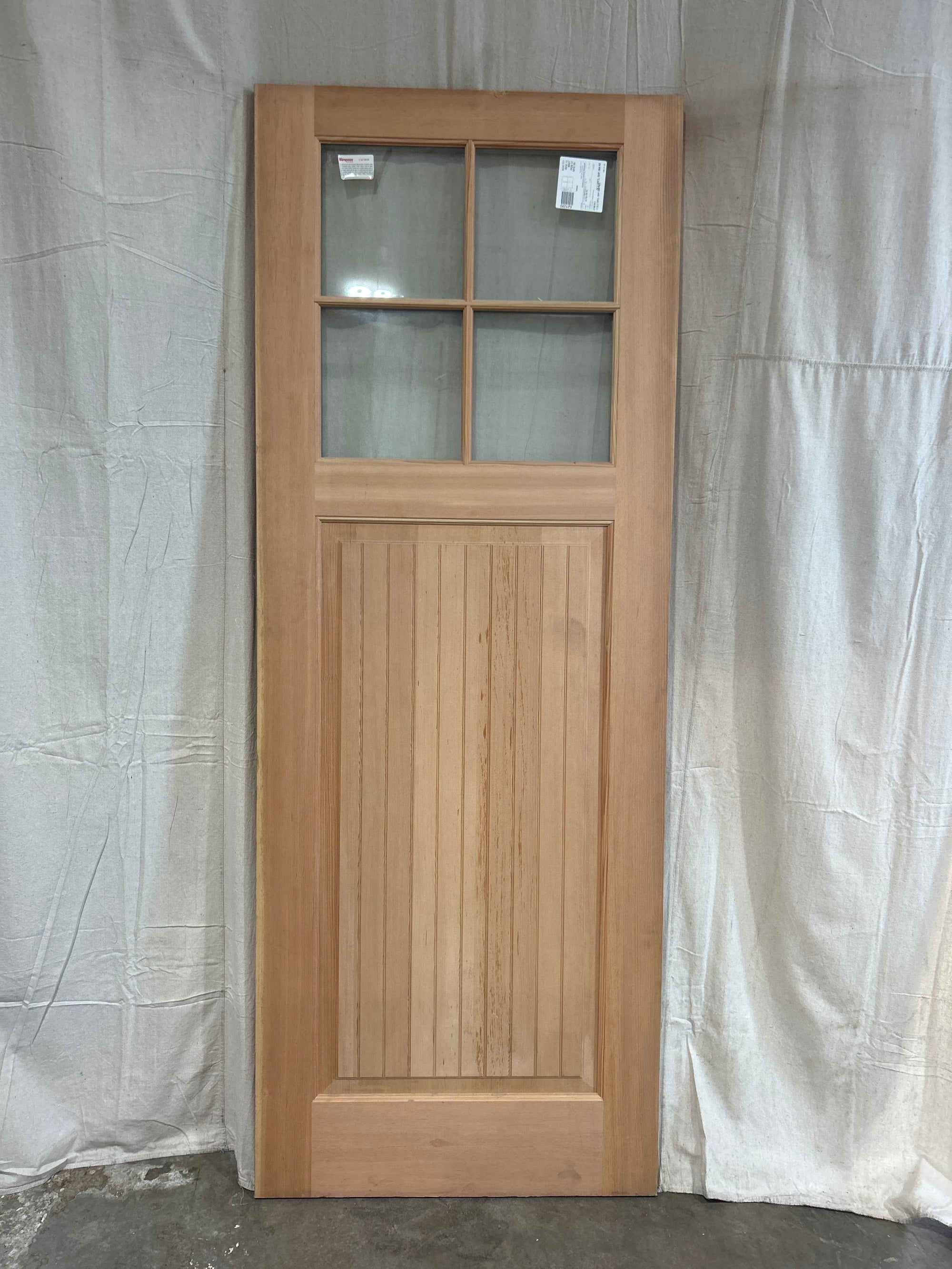 3&#39;0&quot; x 8&#39;0&quot; Wood Exterior Doors with 4 Glass Lites